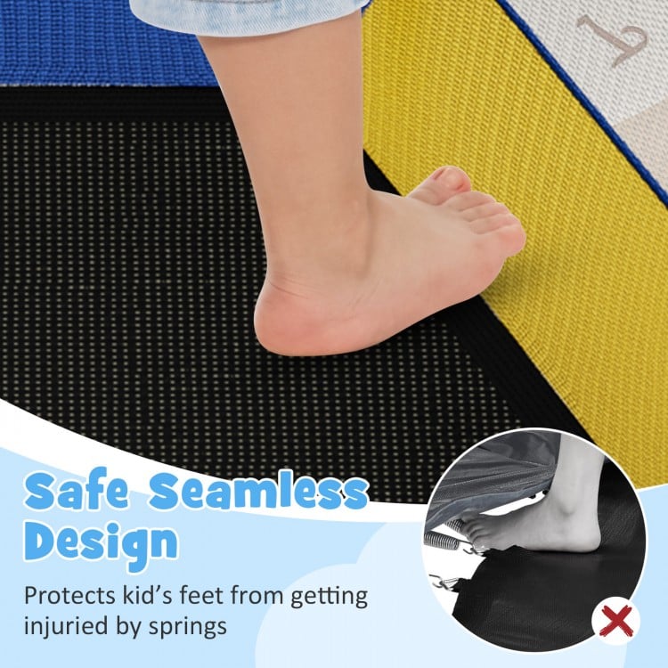 4 FT Small Toddler Recreational Trampoline with Safety Enclosure Net