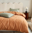 100% Cotton Sanding Duvet Cover Set - Thickened Solid Colour for Autumn and Winter
