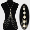 Chic Women body Pearl chain Fashion jewelry