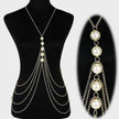 Chic Women body Pearl chain Fashion jewelry