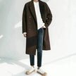 Men trench coat Long Winter woolen coat jacket for men formal winter clothes for men