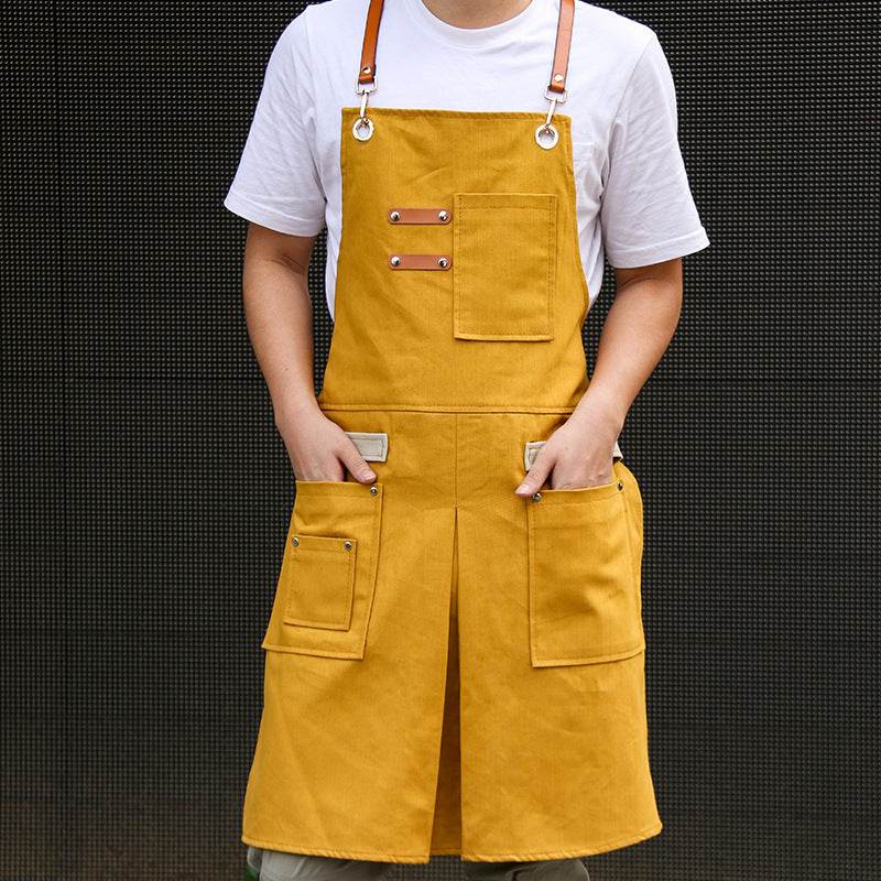 Hair Stylist Cake Shop Barista Men And Women Flower Shop Workwear Denim Apron Jeans