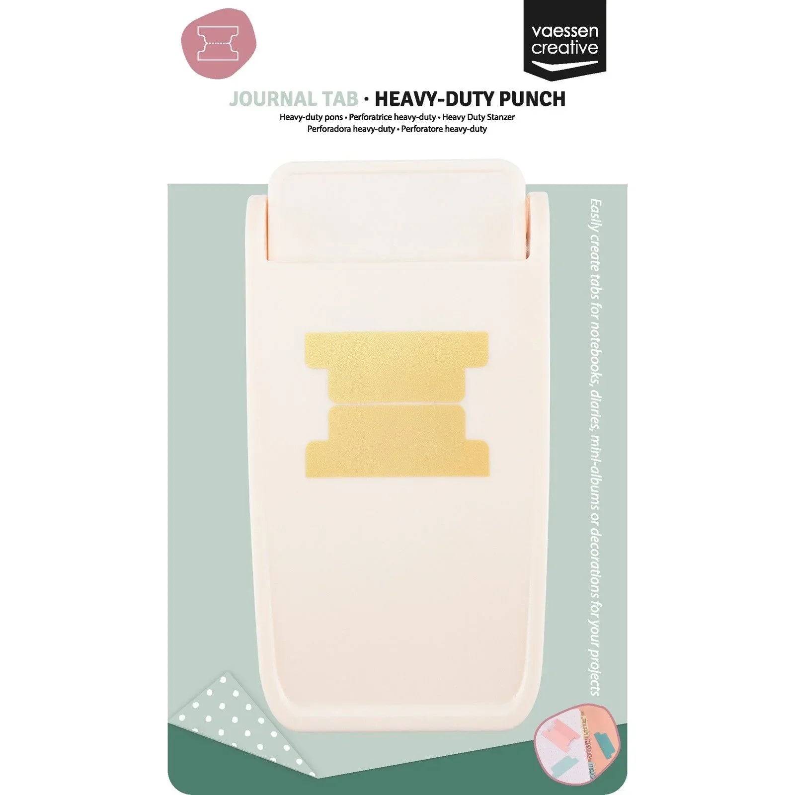 Vaessen Creative • Heavy-Duty Punch Journal / whale tail Tab