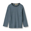 Long Sleeve T-shirt Stig | Bright Blue Stripe | Wheat Kids