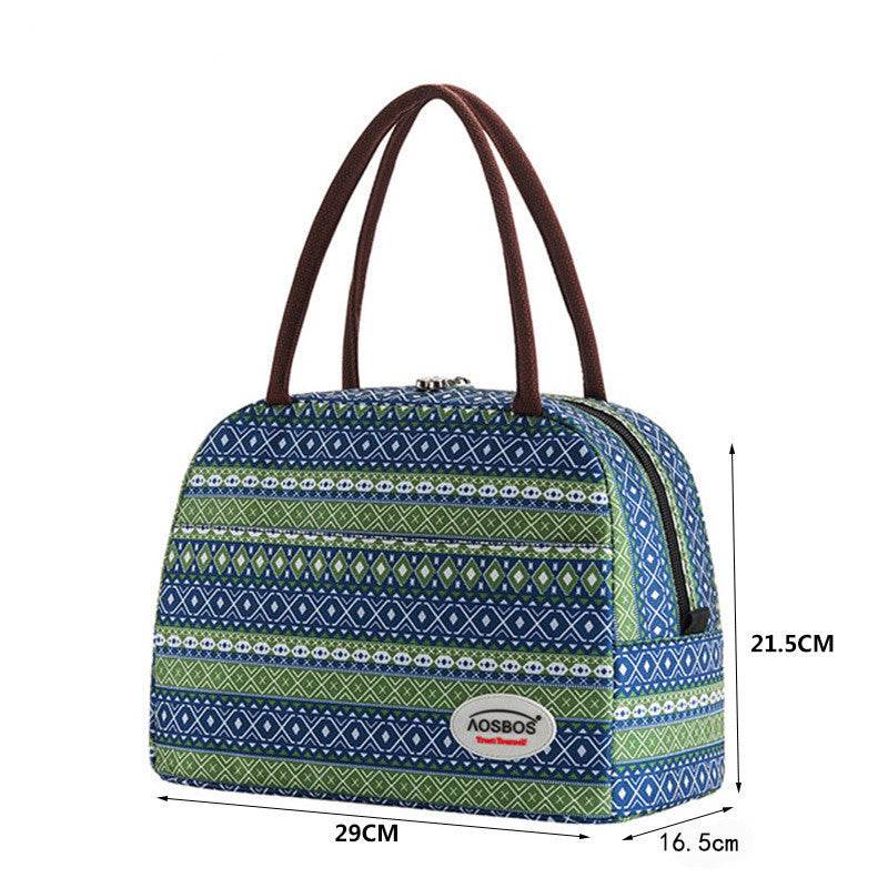 Thickened Cold Insulation Lunch Bag – Korean Style, Polyester