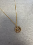 Standout Boutique Gold Sun Pendant Necklace
