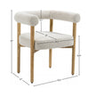 Svea Boucle Dining Chair - Cream