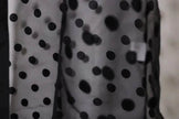 Middle East Apparel Women's Cross-border Polka Dot Perspective Cardigan Long Shawl Open Front Abaya Kimono Abaya for Dubai Turkey Women Two piece