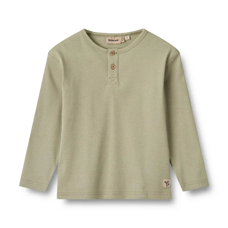 Morris T-Shirt | Green Tea | Wheat Kids