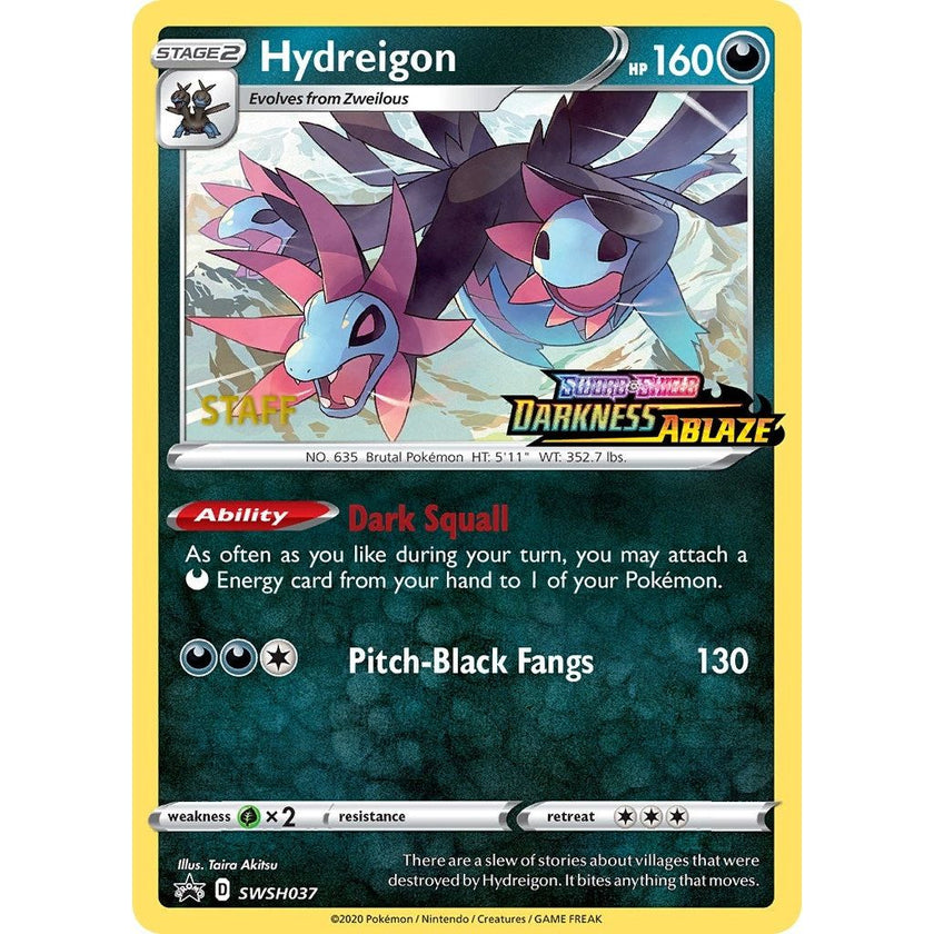 Hydreigon - SWSH037 (Prerelease) [Staff] (SWSH037) (SWSD)