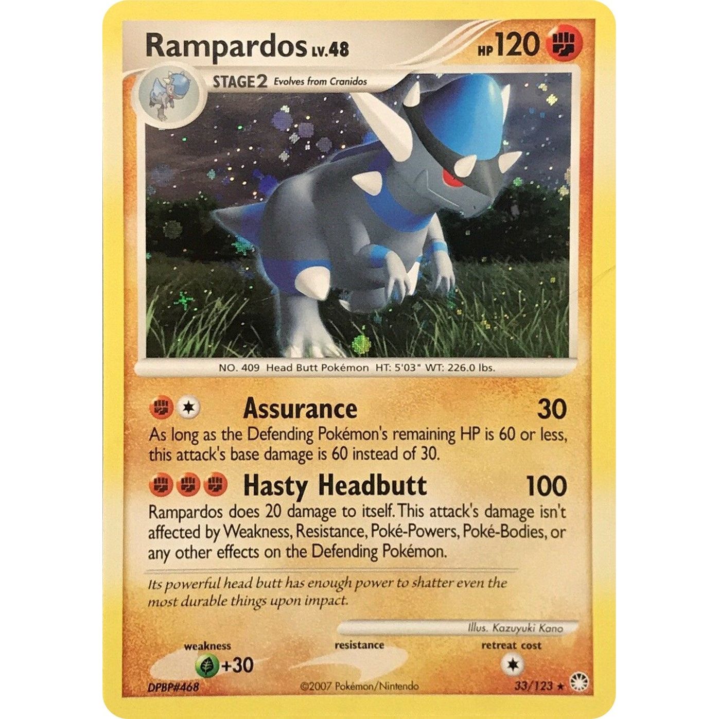 Rampardos - 33/123 (Cosmos Holo) (033/123) (PR)