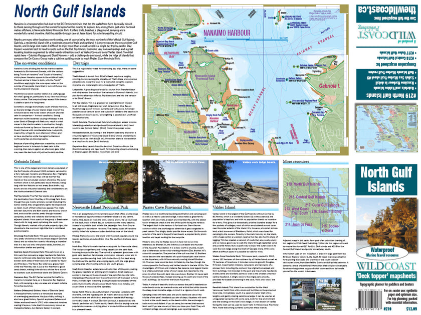219 North Gulf Islands Kayaking and Boating Map