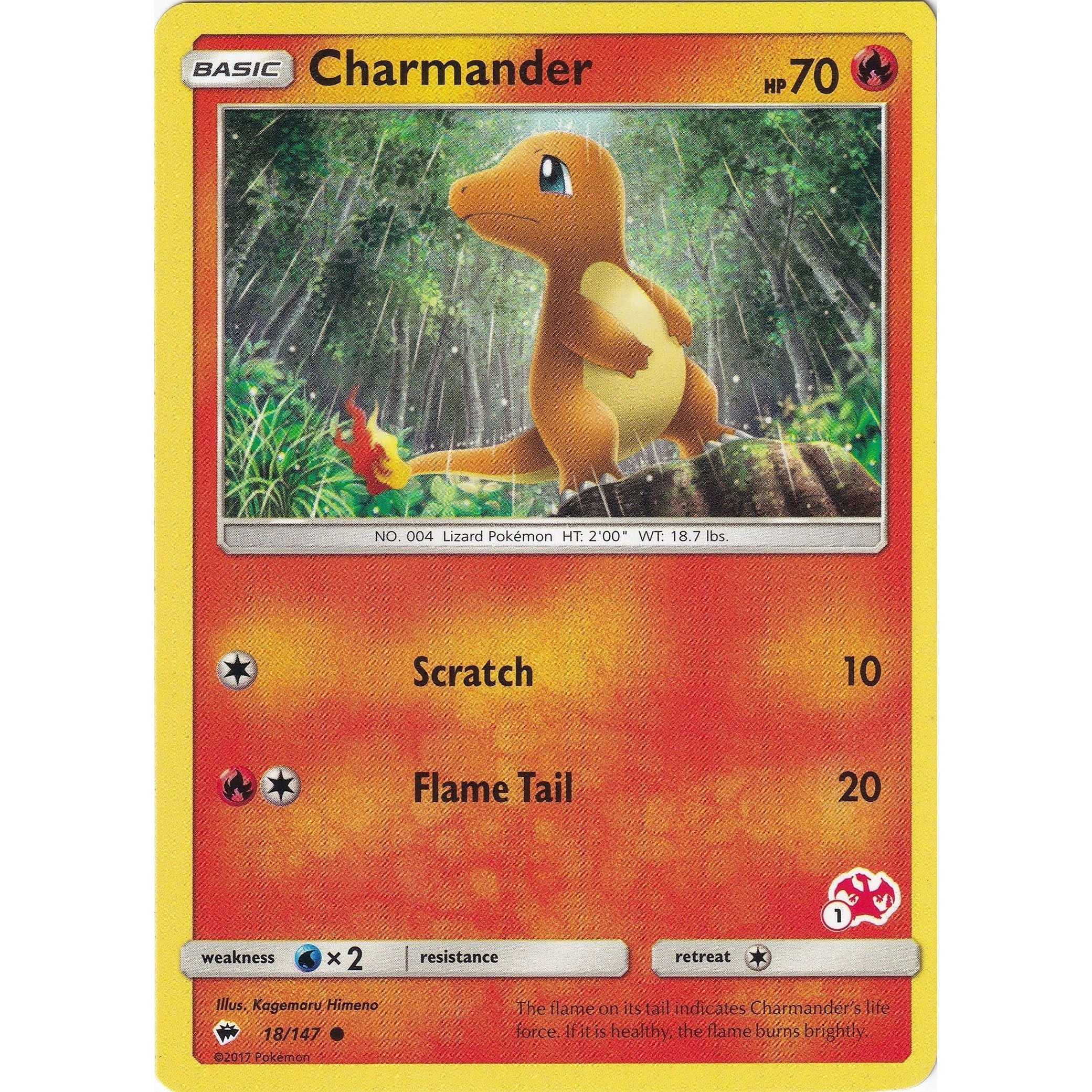 Charmander - 18/147 (#1 Charizard Stamped) (018/147) (BTA)