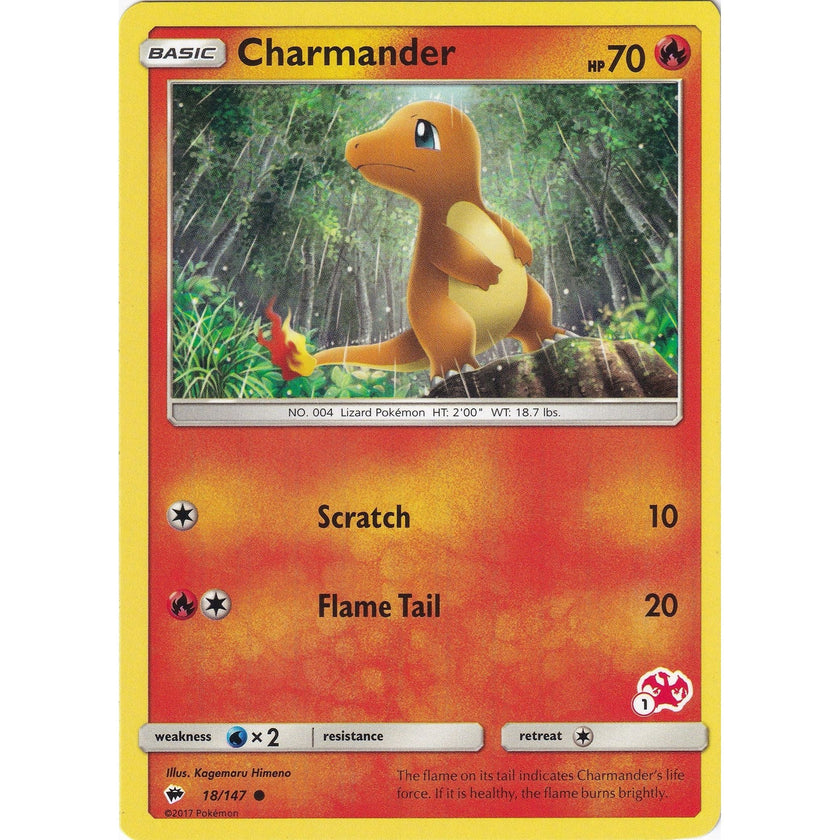 Charmander - 18/147 (#1 Charizard Stamped) (018/147) (BTA)