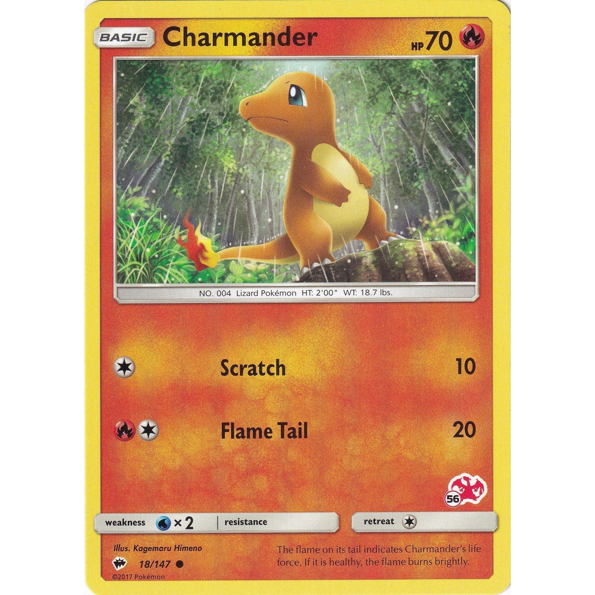 Charmander - 18/147 (#56 Charizard Stamped) (018/147) (BTA)