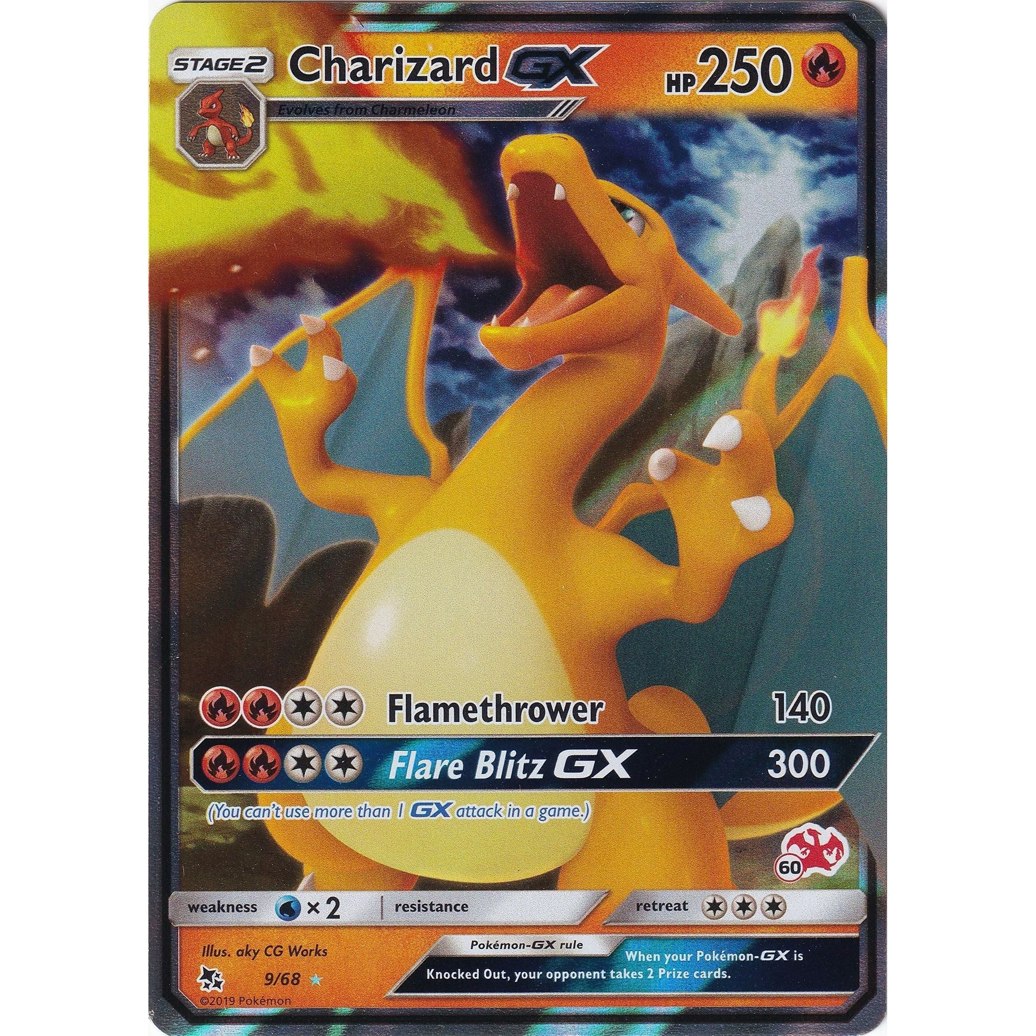 Charizard GX - 9/68 (#60 Charizard Stamped) (009/068) (BTA)