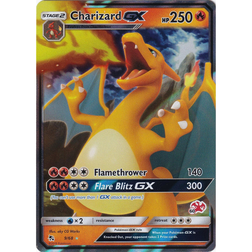 Charizard GX - 9/68 (#60 Charizard Stamped) (009/068) (BTA)