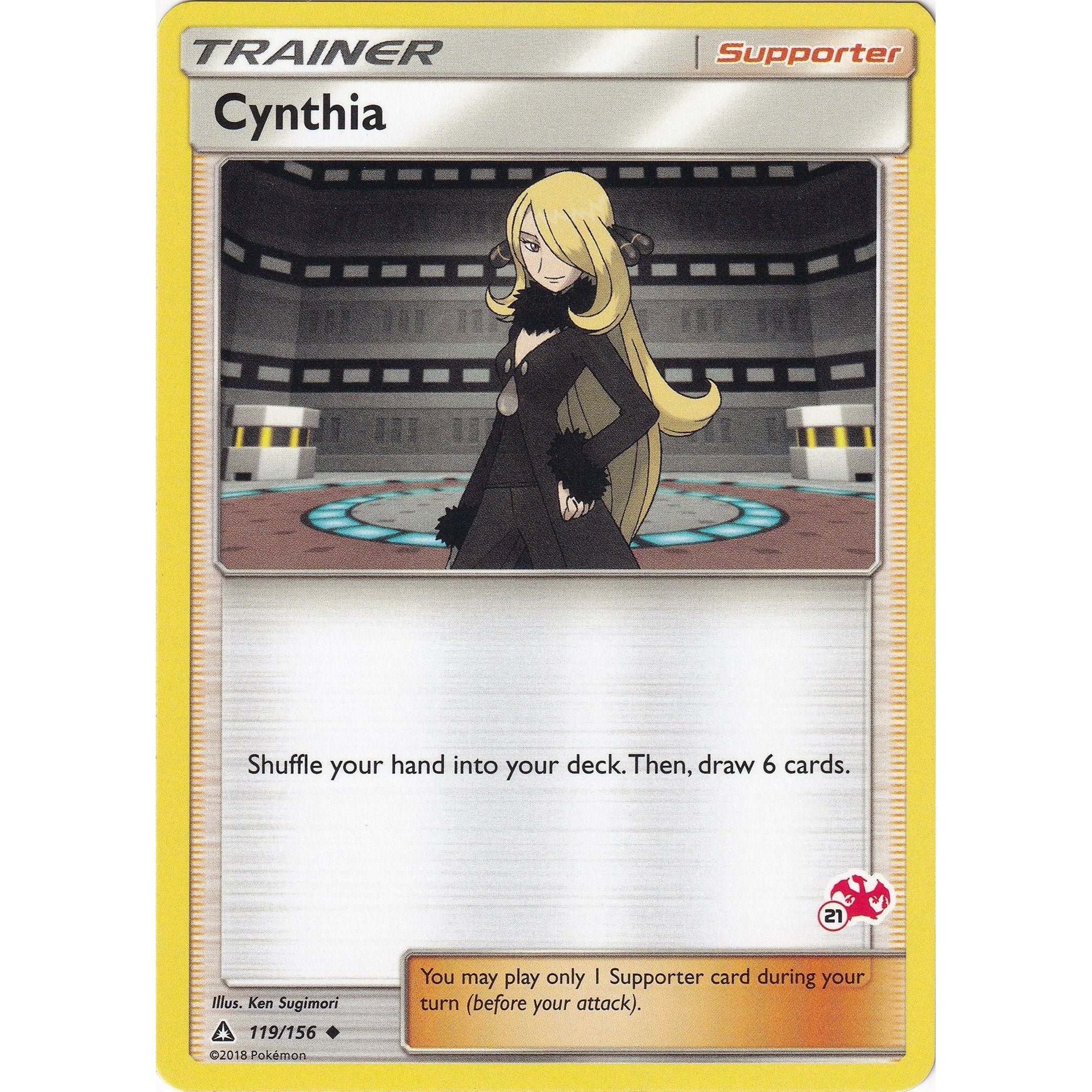 Cynthia - 119/156 (#21 Charizard Stamped) (119/156) (BTA)