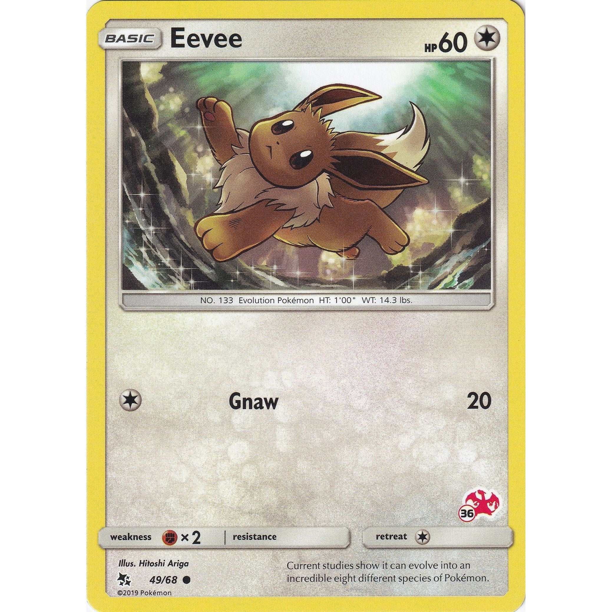 Eevee - 49/68 (#36 Charizard Stamped) (049/068) (BTA)