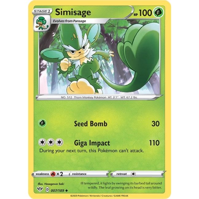 Simisage (007/189) (SWSH03)