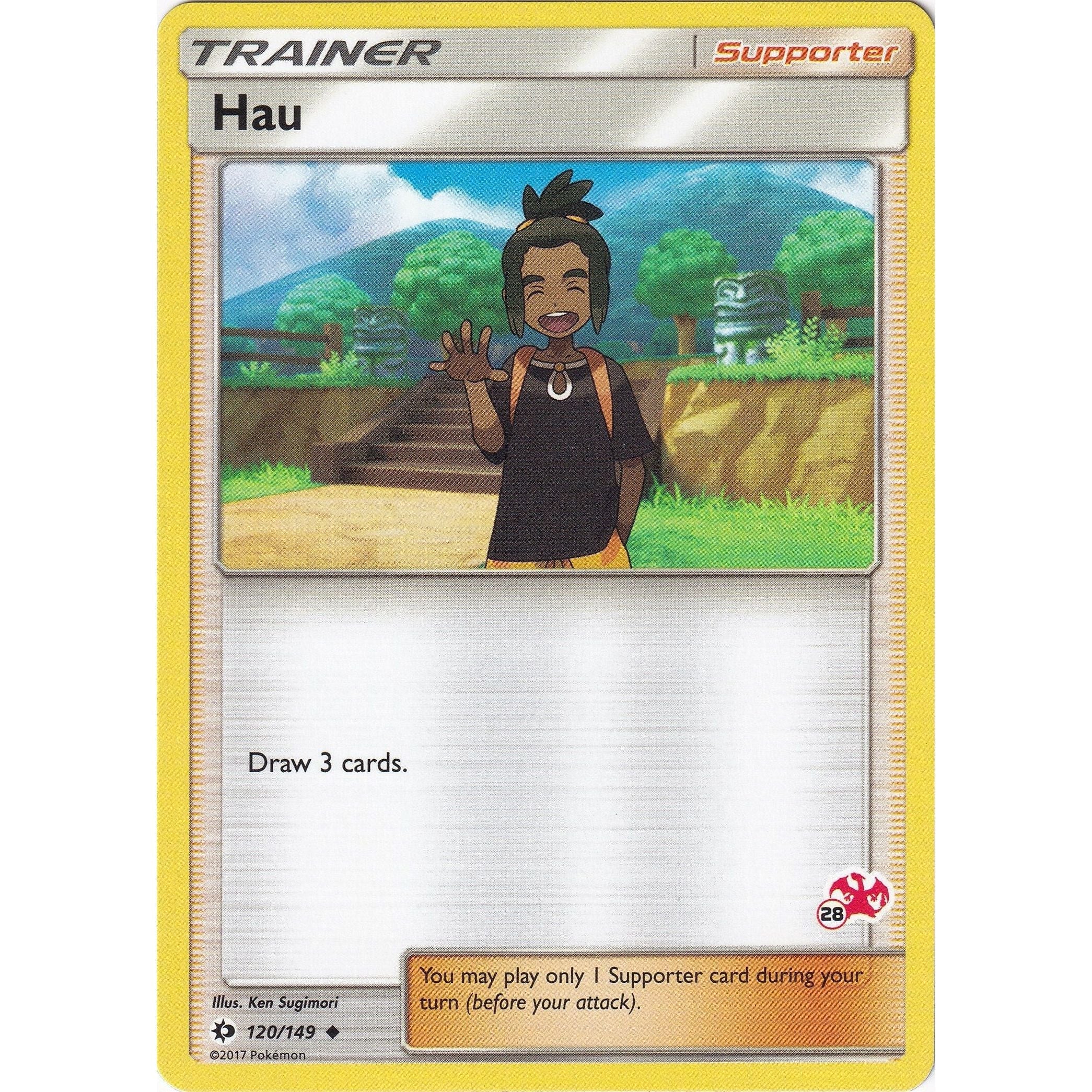 Hau - 120/149 (#28 Charizard Stamped) (120/149) (BTA)