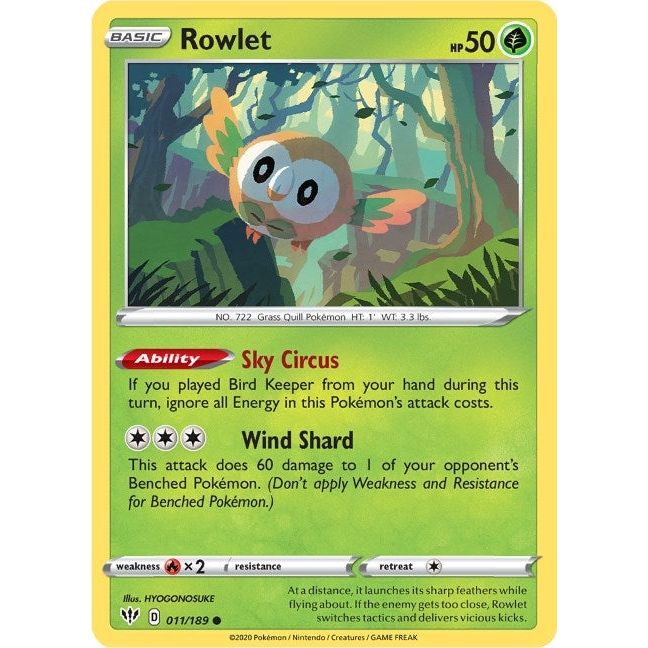 Rowlet (011/189) (SWSH03)