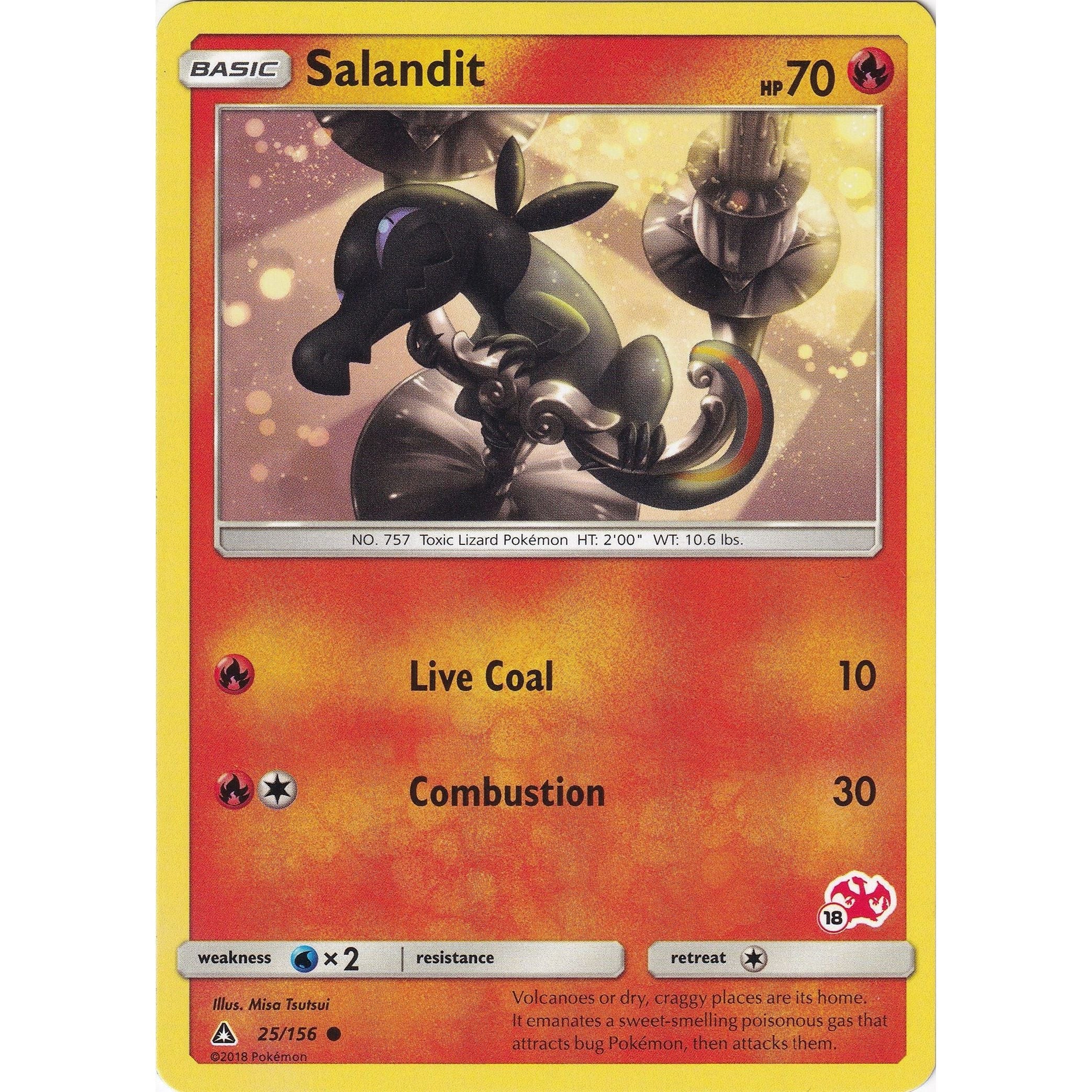 Salandit - 25/156 (#18 Charizard Stamped) (025/156) (BTA)