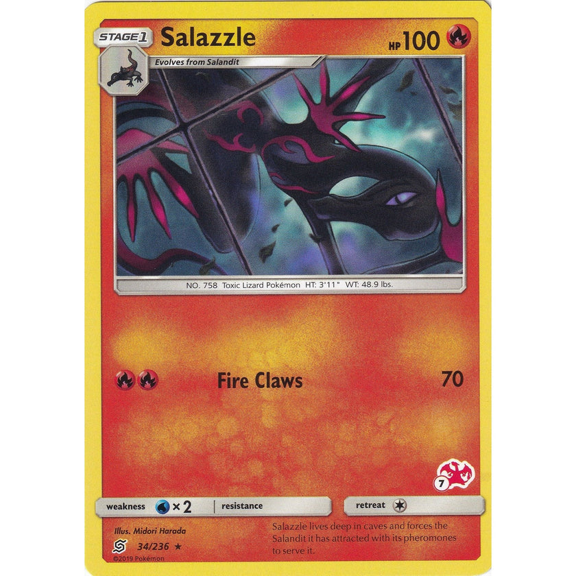 Salazzle - 34/236 (#7 Charizard Stamped) (034/236) (BTA)