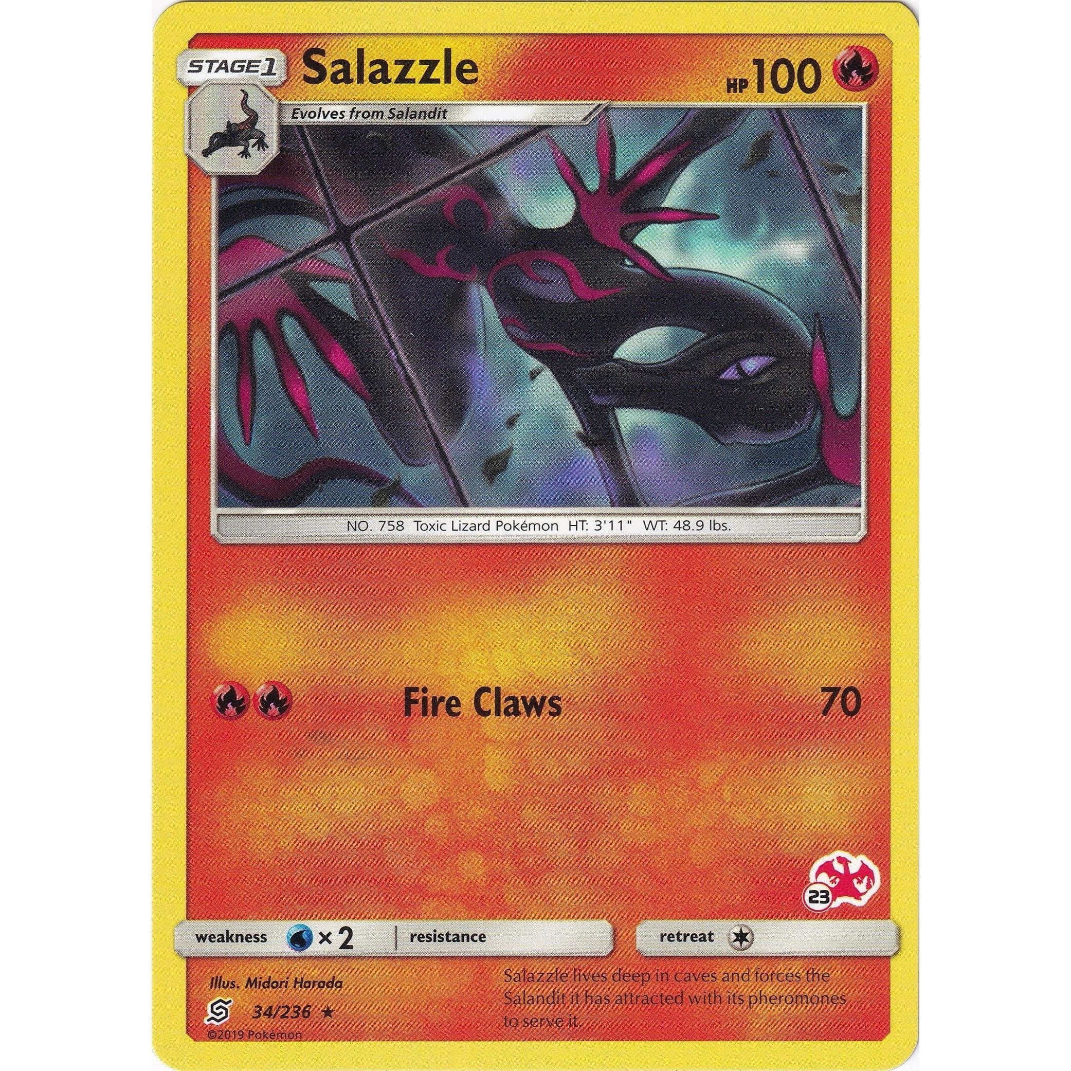 Salazzle - 34/236 (#23 Charizard Stamped) (034/236) (BTA)