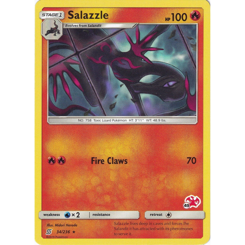 Salazzle - 34/236 (#49 Charizard Stamped) (034/236) (BTA)