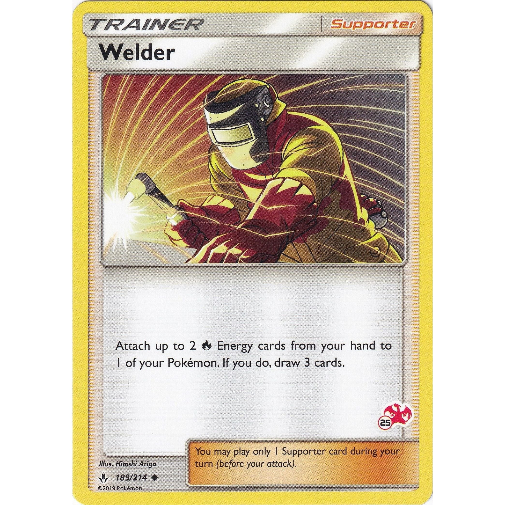 Welder - 189/214 (#25 Charizard Stamped) (189/214) (BTA)