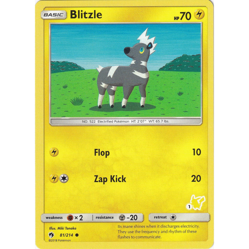 Blitzle - 81/214 (#1 Pikachu Stamped) (081/214) (BTA)
