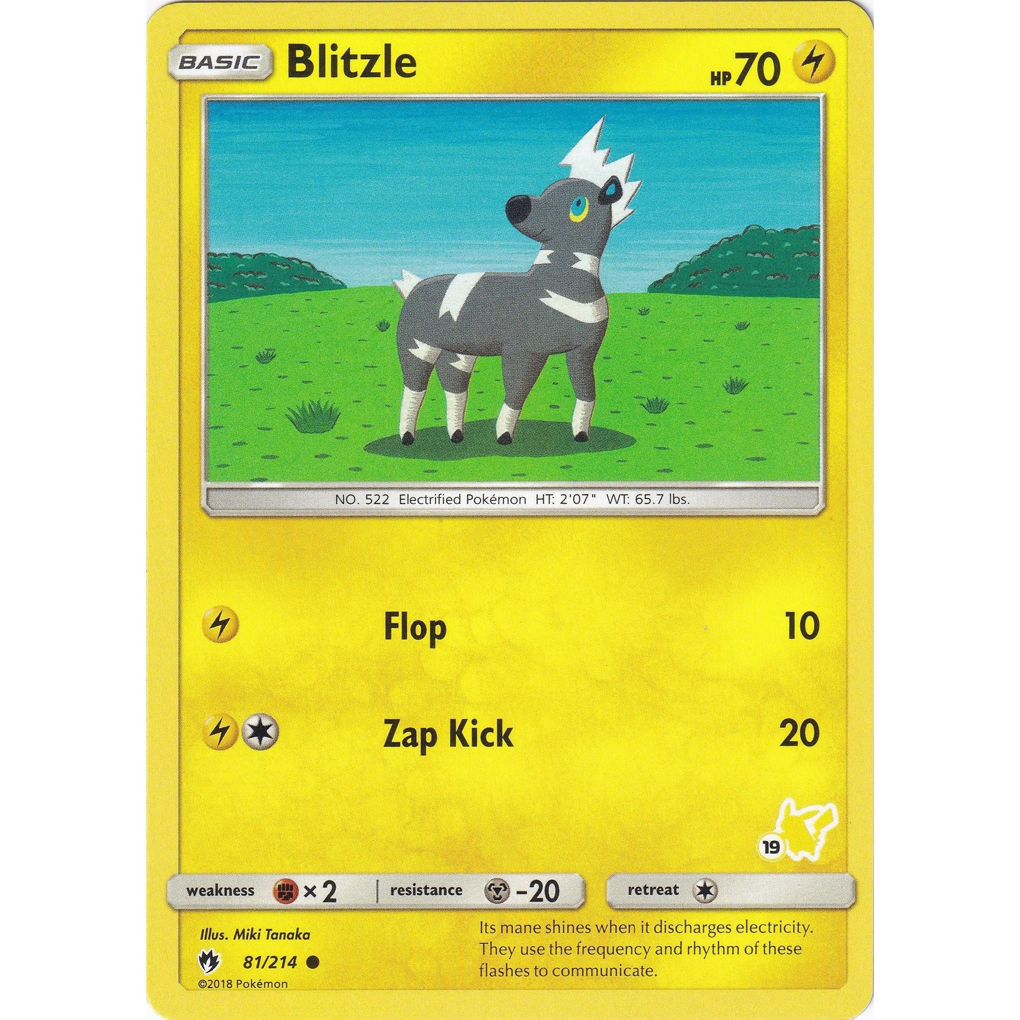 Blitzle - 81/214 (#19 Pikachu Stamped) (081/214) (BTA)