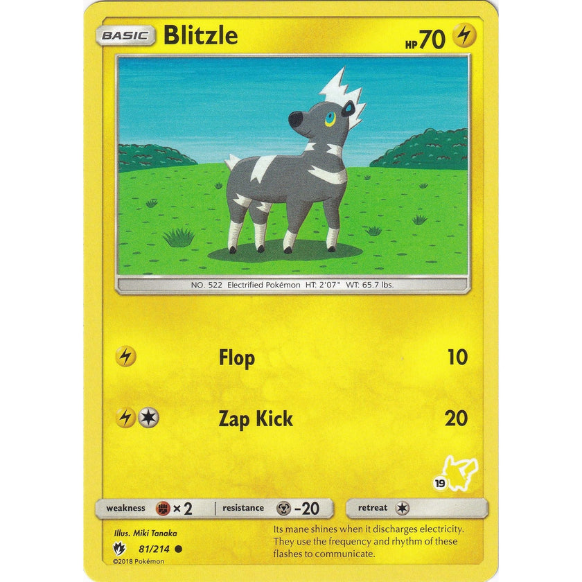 Blitzle - 81/214 (#19 Pikachu Stamped) (081/214) (BTA)