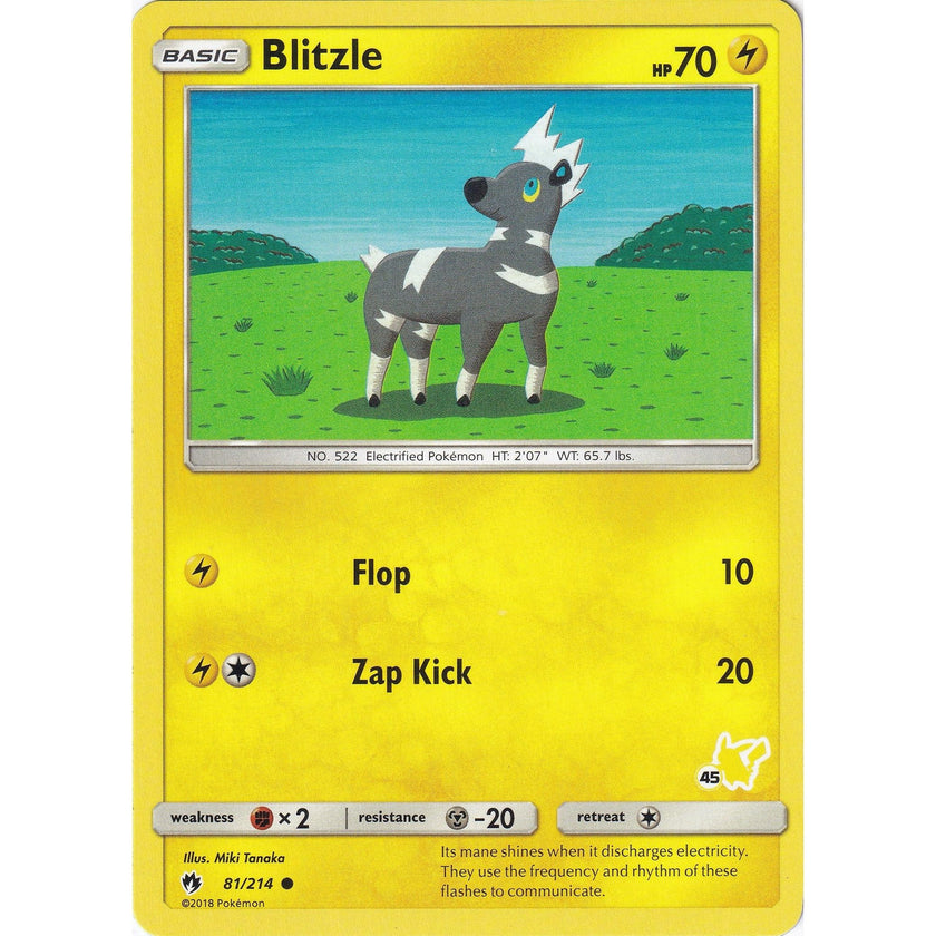 Blitzle - 81/214 (#45 Pikachu Stamped) (081/214) (BTA)