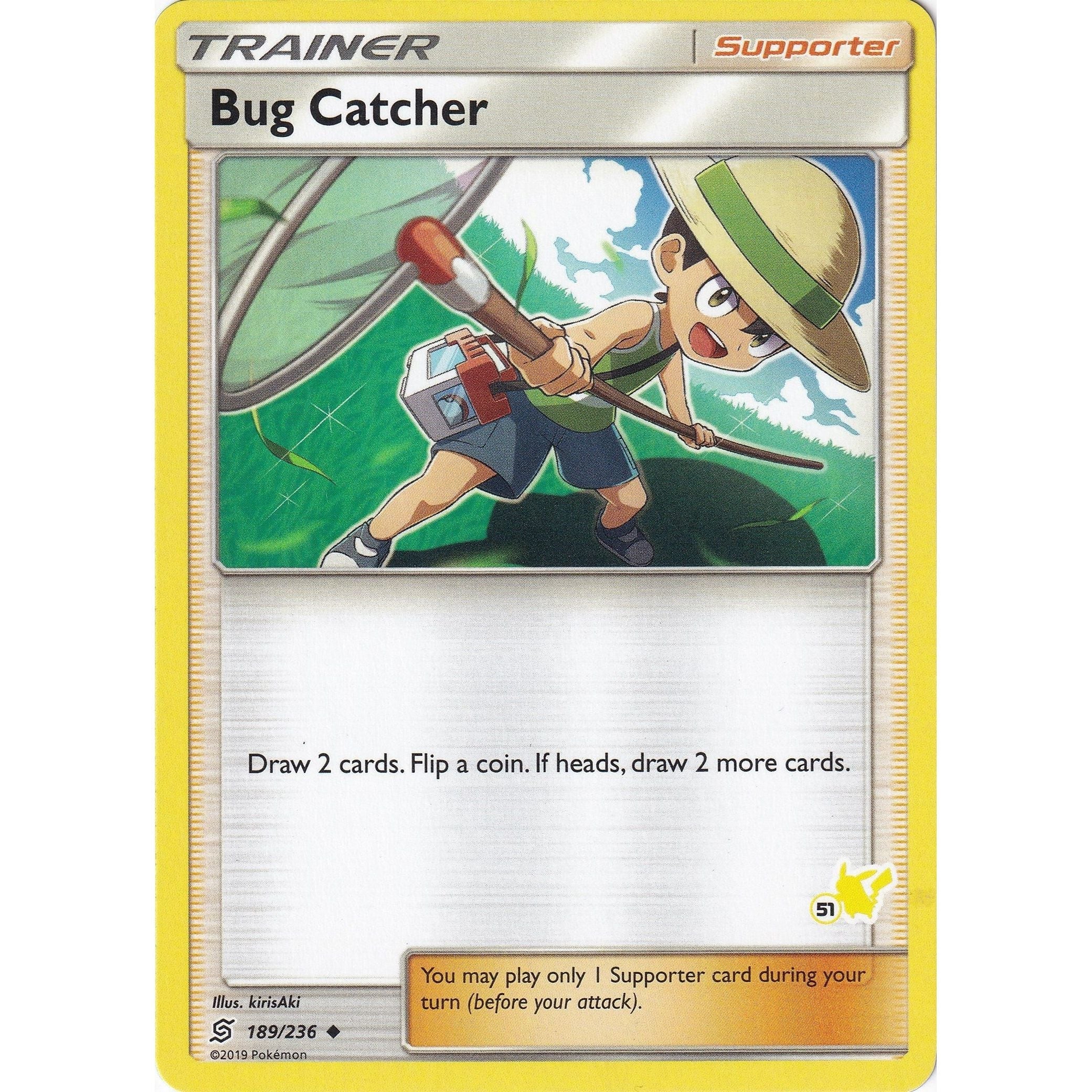Bug Catcher - 189/236 (#51 Pikachu Stamped) (189/236) (BTA)