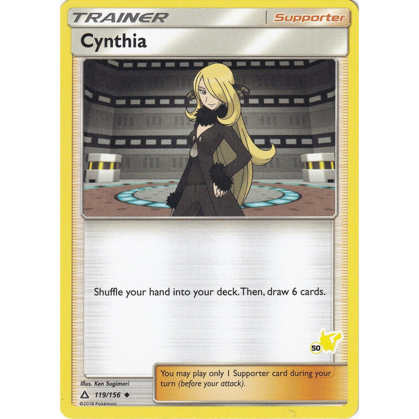Cynthia - 119/156 (#50 Pikachu Stamped) (119/156) (BTA)