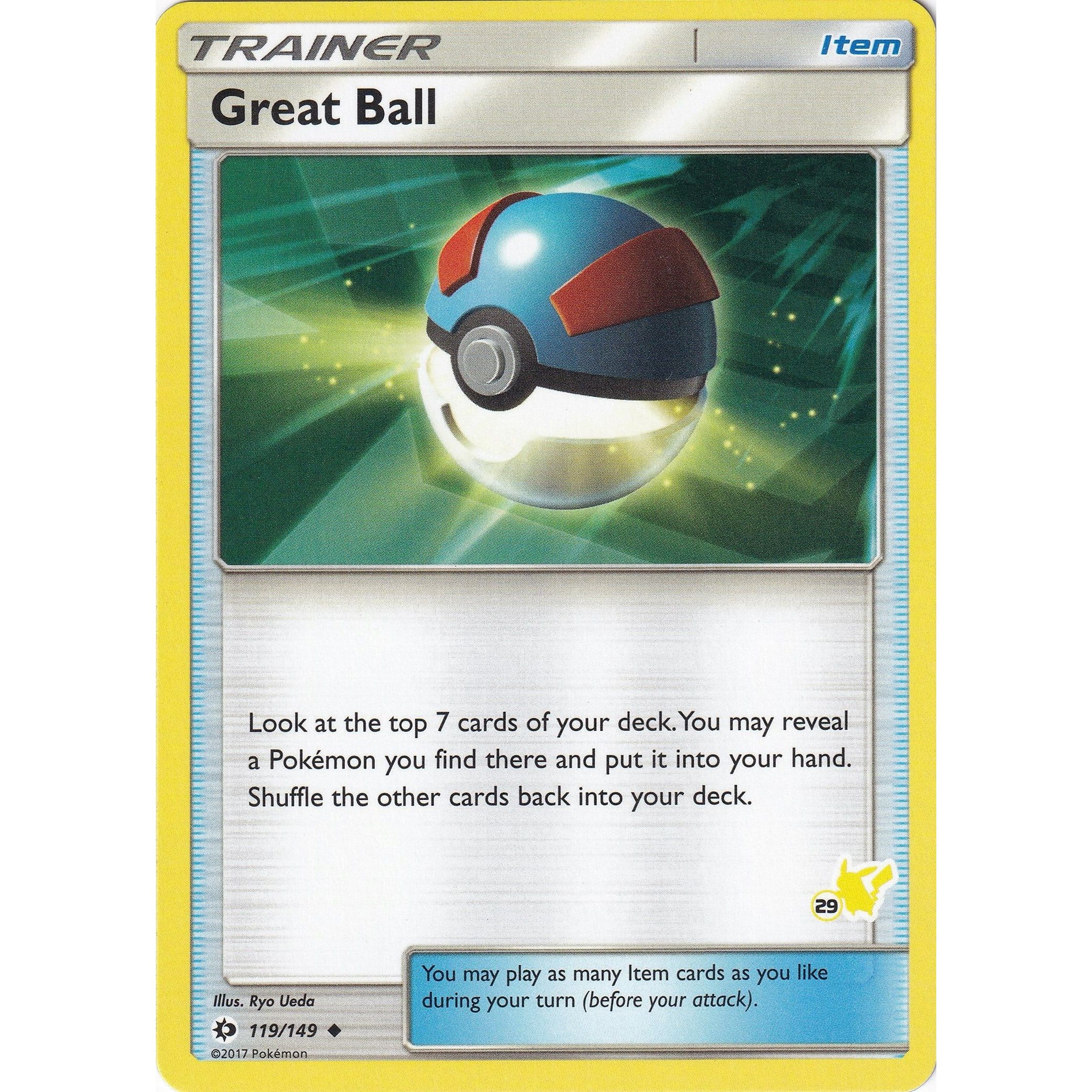 Great Ball - 119/149 (#29 Pikachu Stamped) (119/149) (BTA)