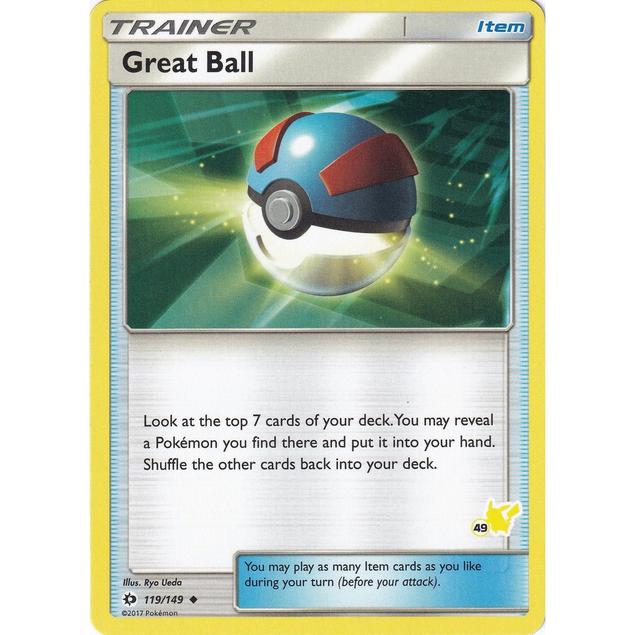 Great Ball - 119/149 (#49 Pikachu Stamped) (119/149) (BTA)