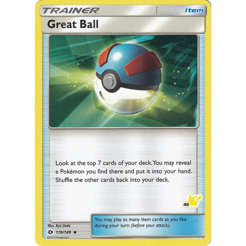 Great Ball - 119/149 (#49 Pikachu Stamped) (119/149) (BTA)