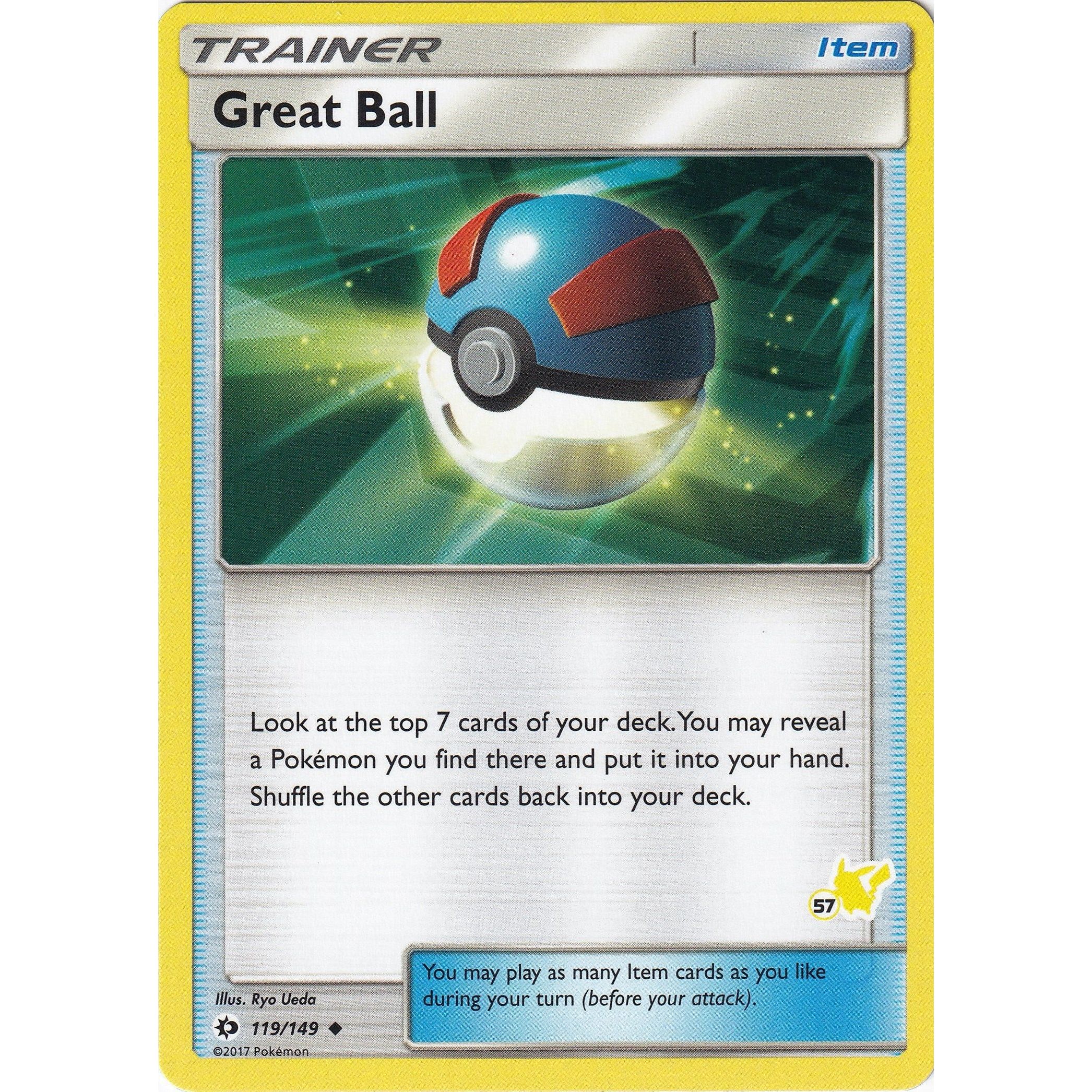 Great Ball - 119/149 (#57 Pikachu Stamped) (119/149) (BTA)