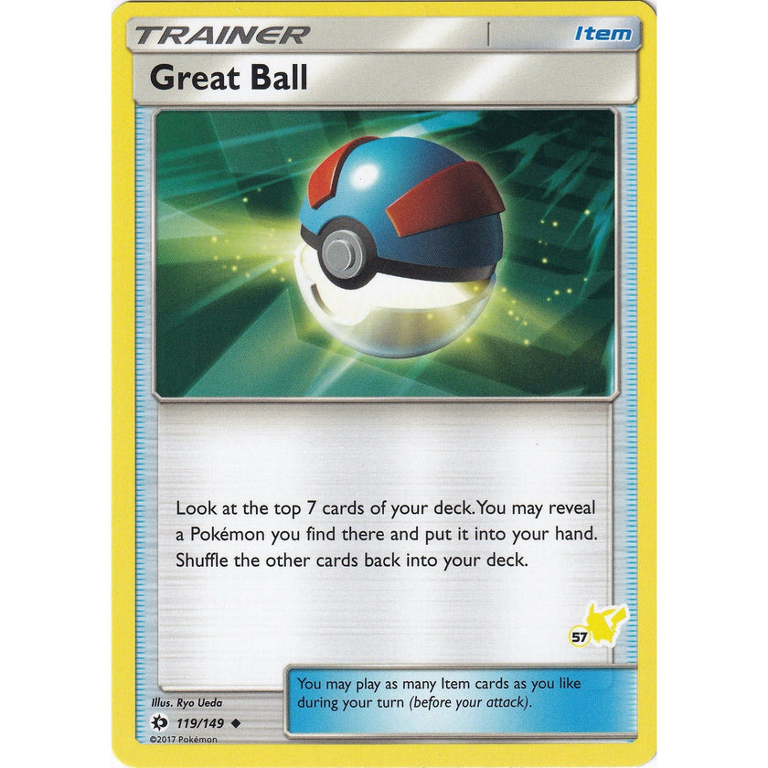 Great Ball - 119/149 (#57 Pikachu Stamped) (119/149) (BTA)