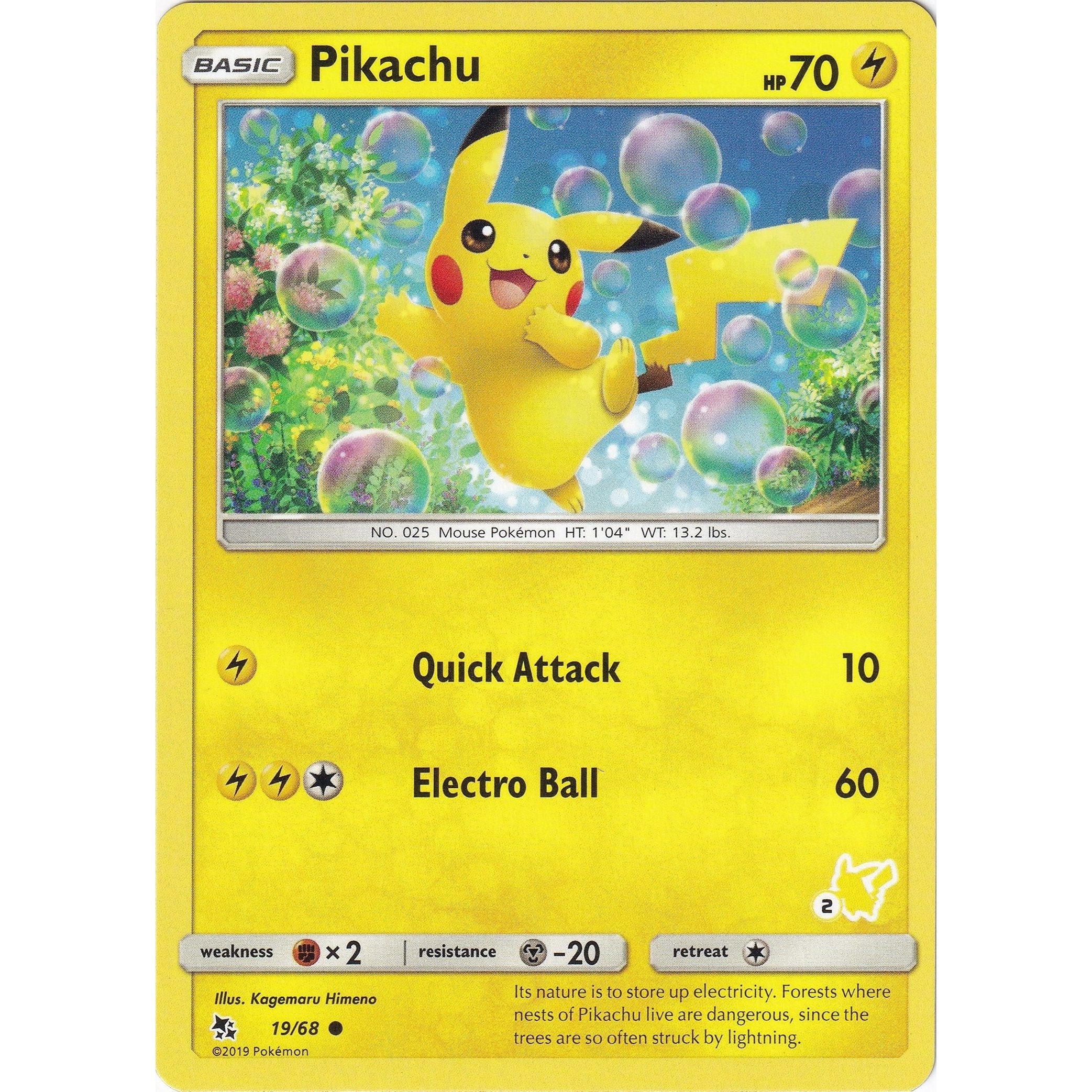 Pikachu - 19/68 (#2 Pikachu Stamped) (019/068) (BTA)