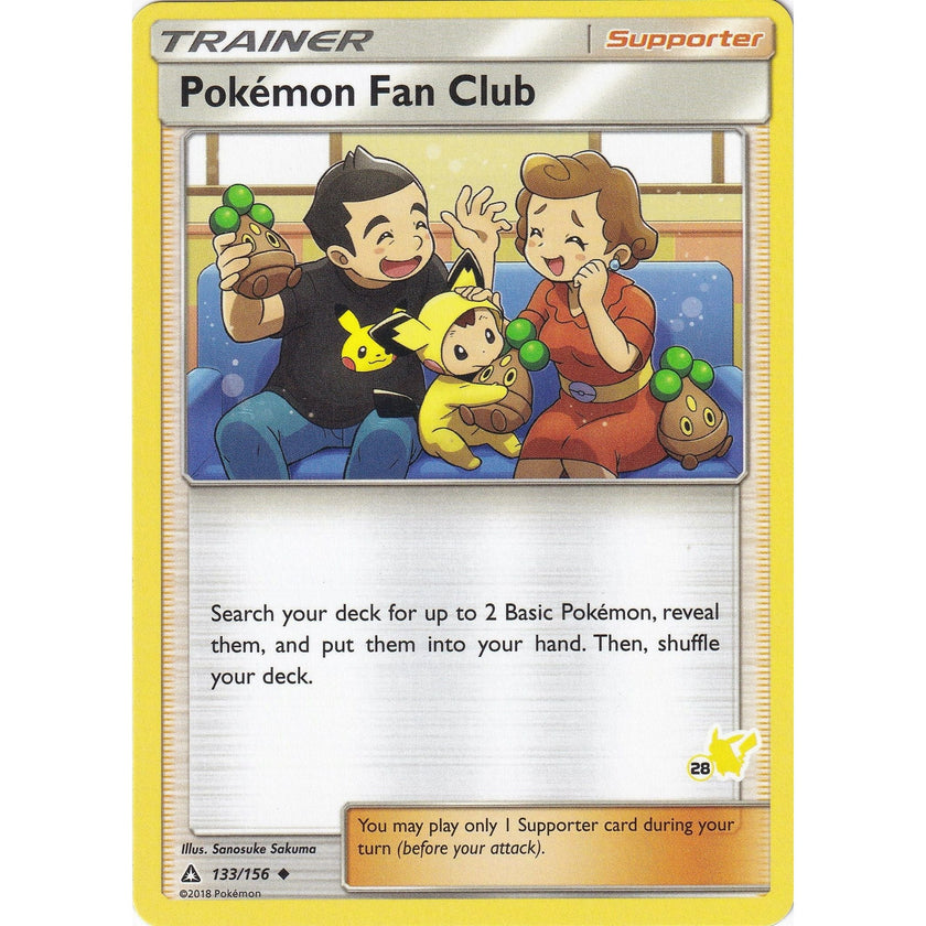 Pokemon Fan Club - 133/156 (#28 Pikachu Stamped) (133/156) (BTA)