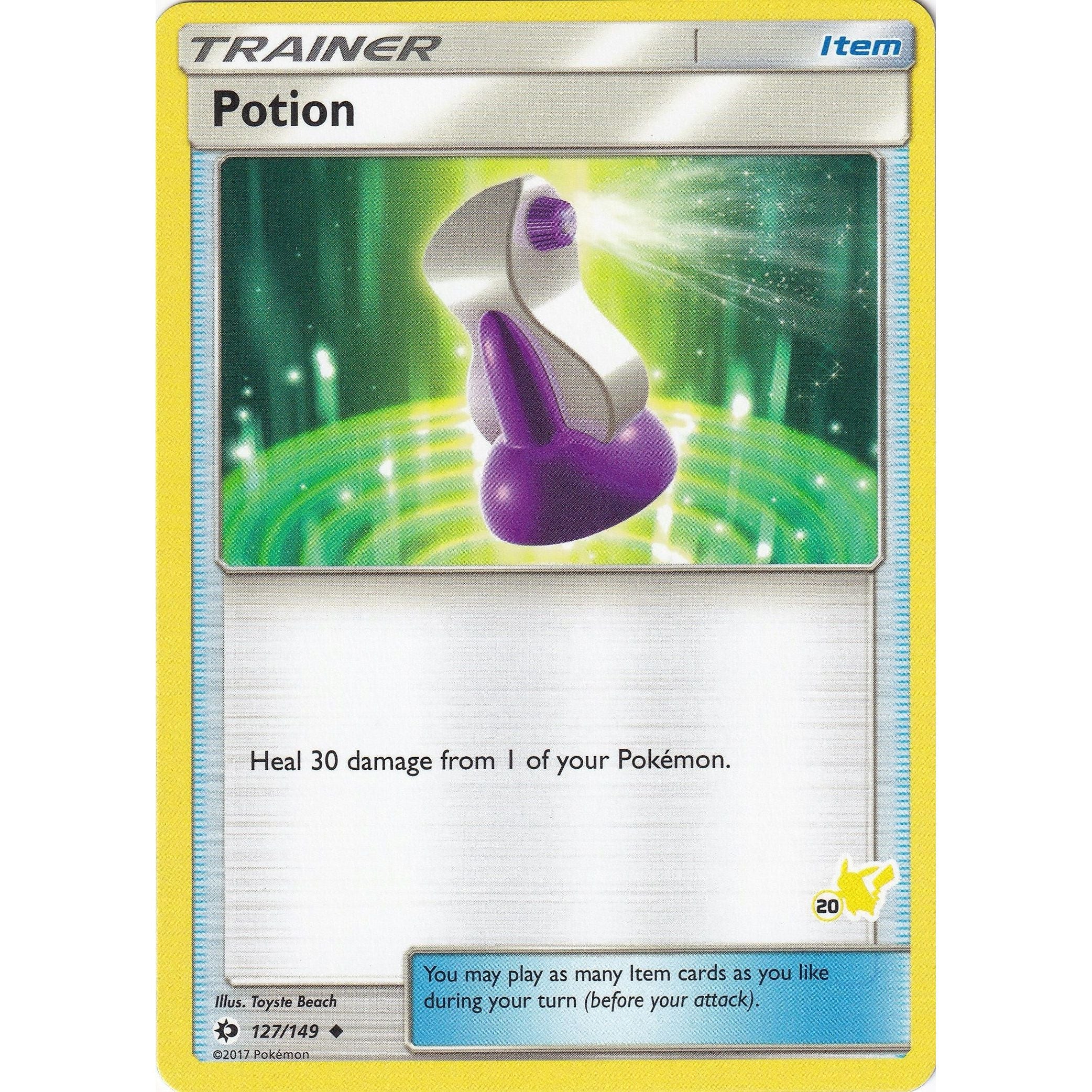 Potion - 127/149 (#20 Pikachu Stamped) (127/149) (BTA)