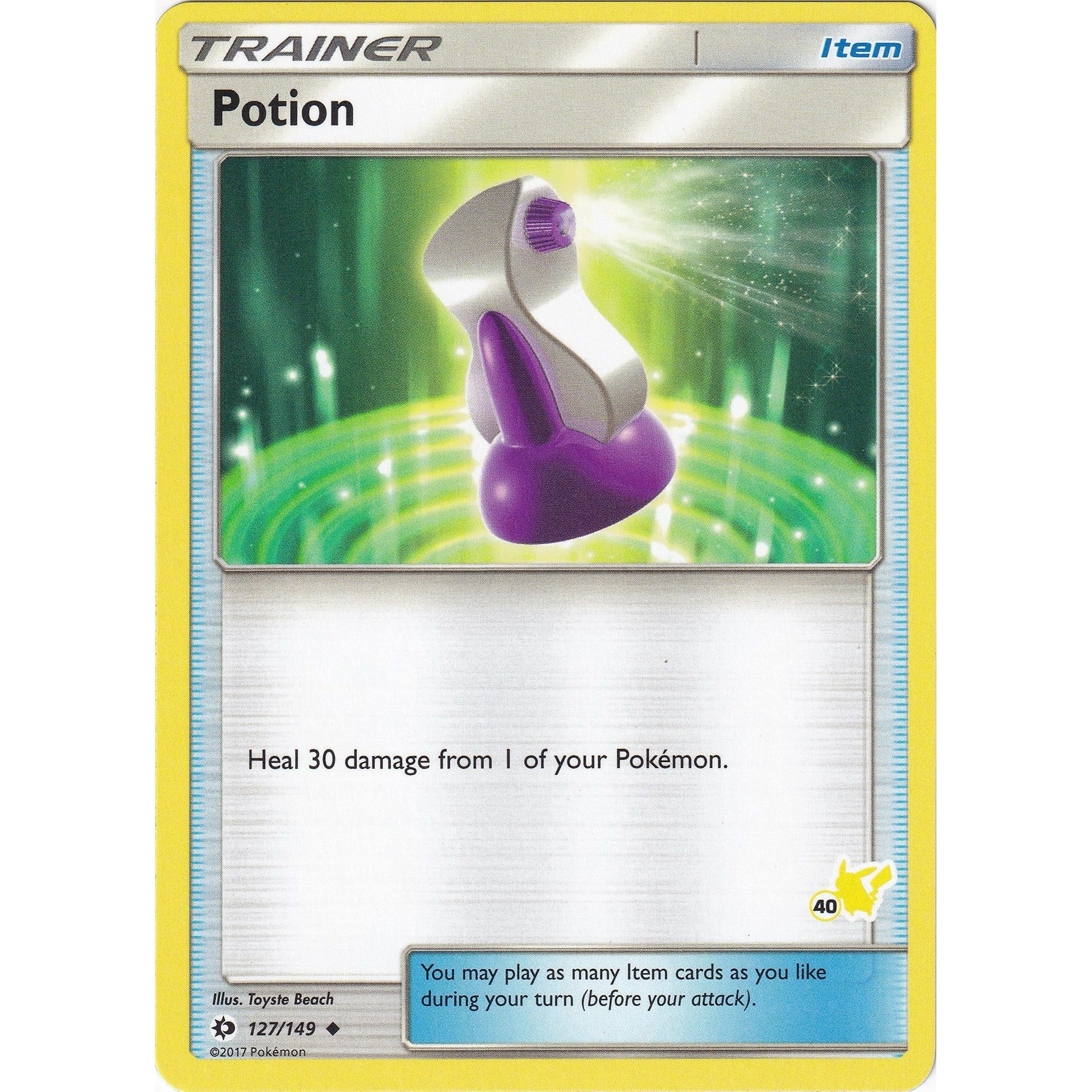 Potion - 127/149 (#40 Pikachu Stamped) (127/149) (BTA)