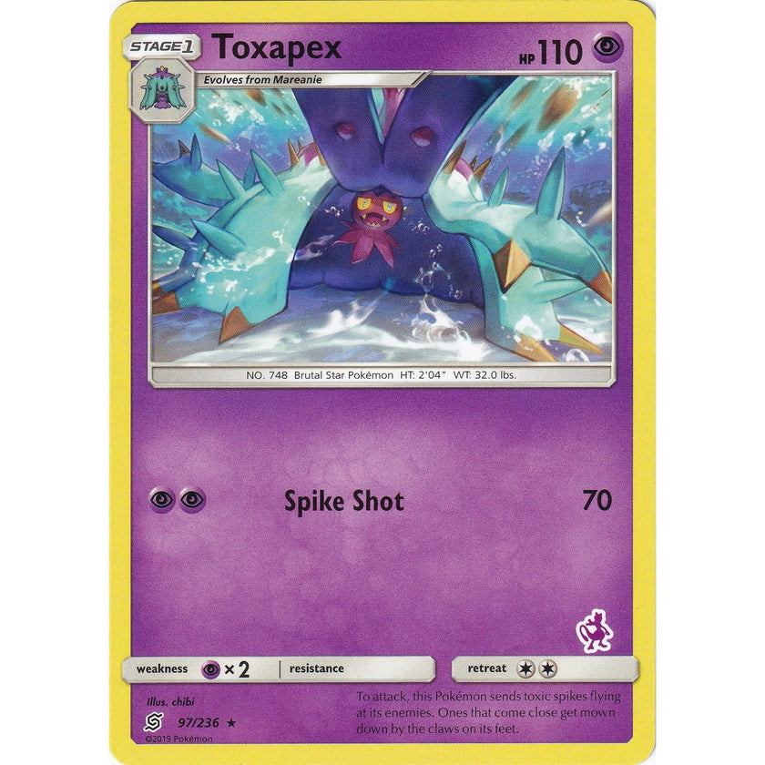 Toxapex - 97/236 (Mewtwo Stamped) (097/236) (BTA)