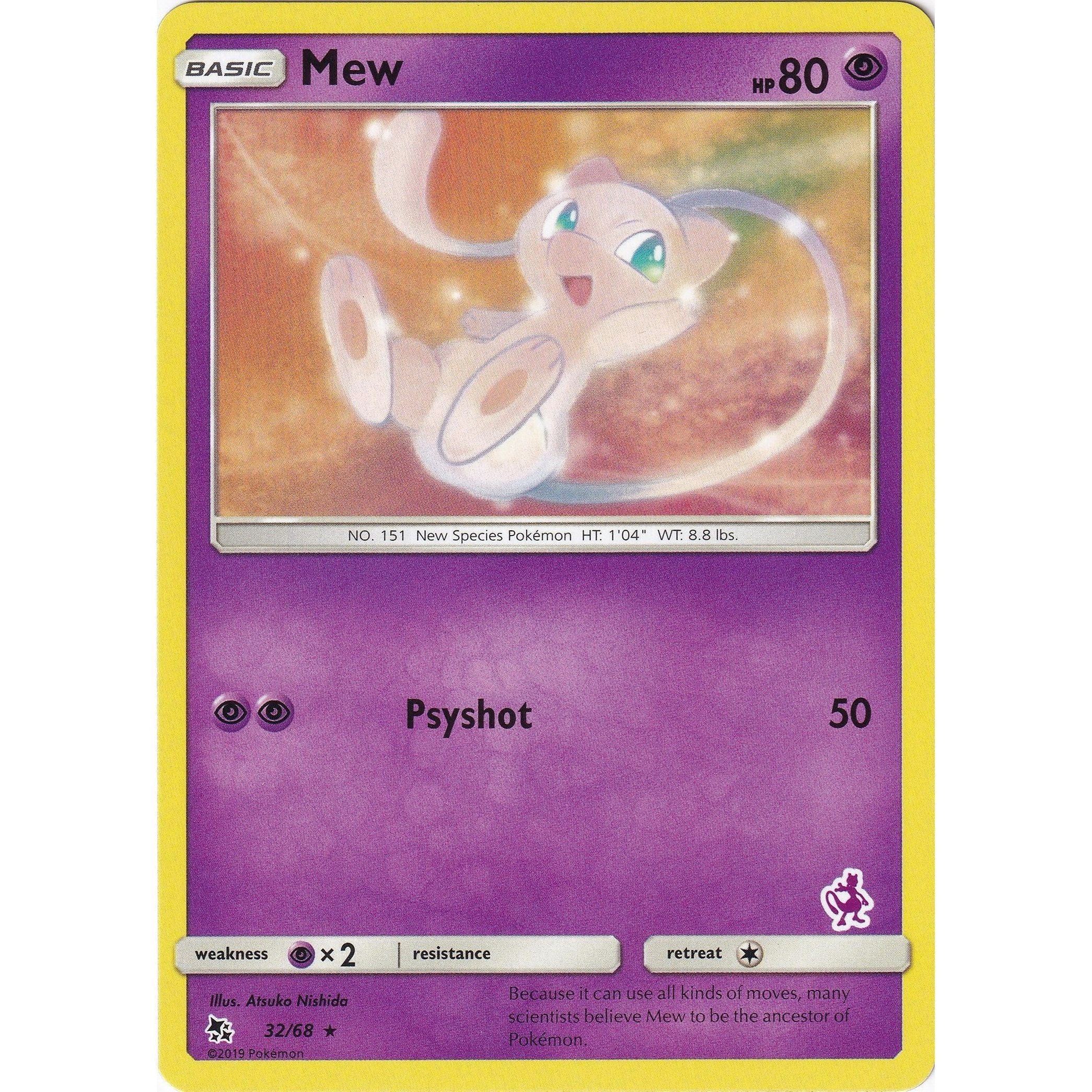 Mew - 32/68 (Mewtwo Stamped) (032/068) (BTA)