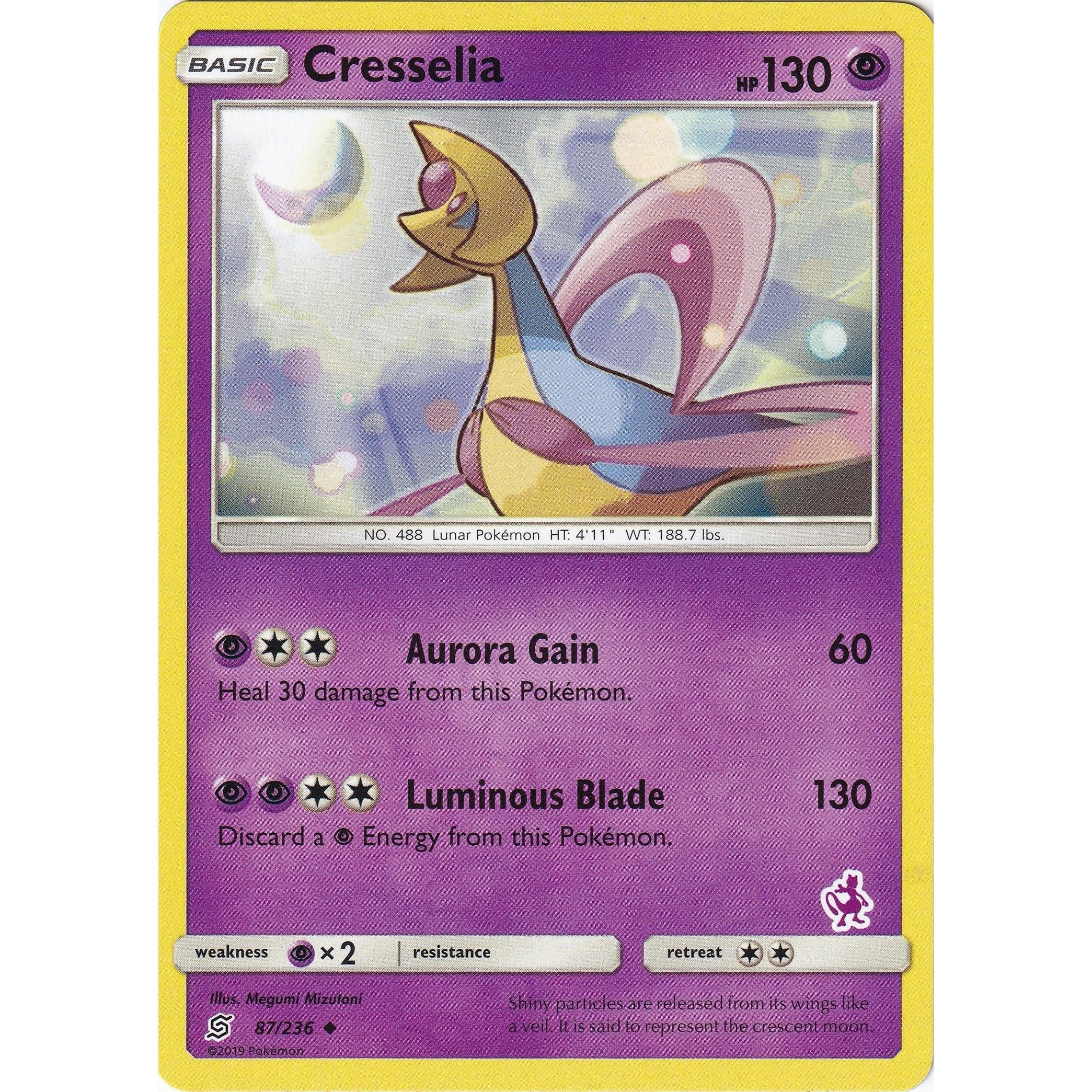 Cresselia - 87/236 (Mewtwo Stamped) (087/236) (BTA)