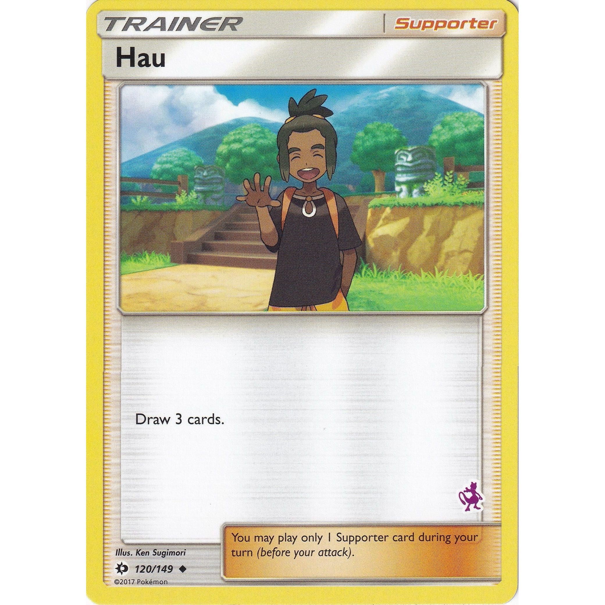 Hau - 120/149 (Mewtwo Stamped) (120/149) (BTA)